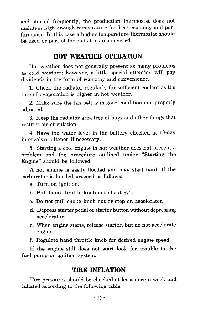 1952 Chevrolet Trucks Operators Manual Page 64